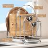 Anti-slip Multi-layer Pot Lid Rack Stable Pot Lid Storage Rack Pot Cover Shelf  Cabinet