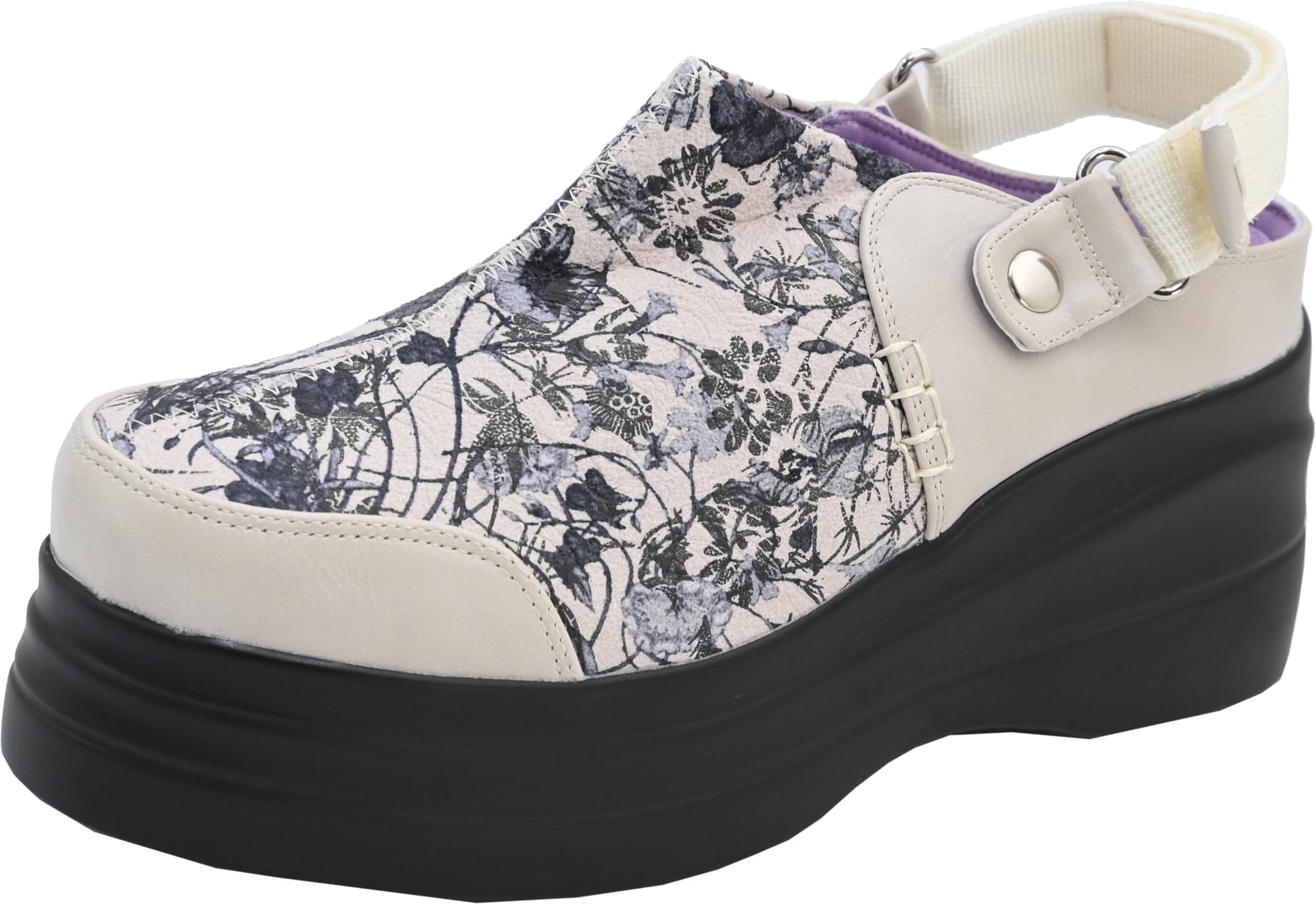 

[Ёсукэ] Сабо на толстой подошве с ремешком сзади