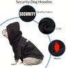 Security Printed Cozy Dog Hoodies Puppy Sweater Cold Dog Coats Pet Clothes Hooded for Dog Cat L-5XL Small Medium and Large Dogs