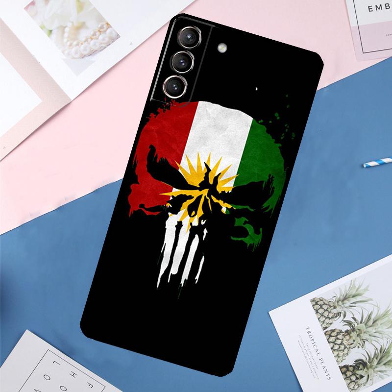 Kurdistan Flagge Hülle Für Samsung Galaxy S25 Ultra S24 S23 S22 S21 Ultra S9 S10 Plus S23 FE S25 FE Rückabdeckung