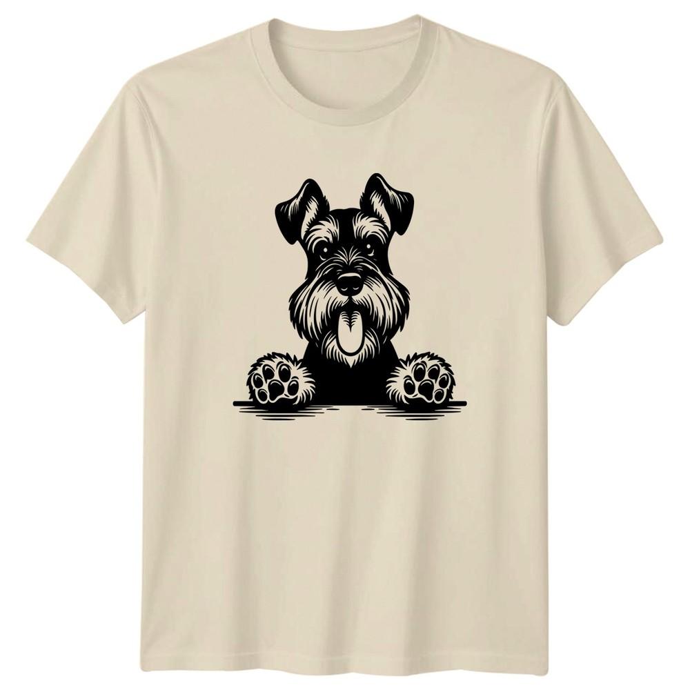Schnauzer Dog Graphic Unisexs TShirt Unisexs Tee Animals Unisex Top