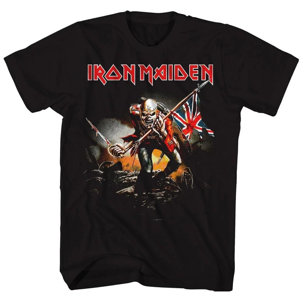 Мужская футболка Iron Maiden Number of the Beast Eddie Panel Burst Slim Fit Унисекс XXXL
