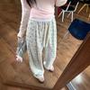 Floral Sweatpants for Women In Autumn and Summer Loose New Casual Long Pants Design Small Straight Wide-leg Pants