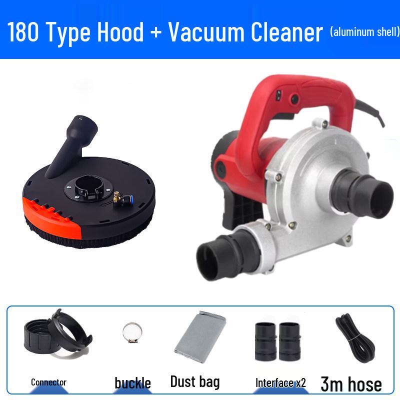 Dustproof Cover for Angle Grinder - Protective Polishing Vacuum Cover for Stone Concrete, Fits 100/125 Type Hand Grinders.
