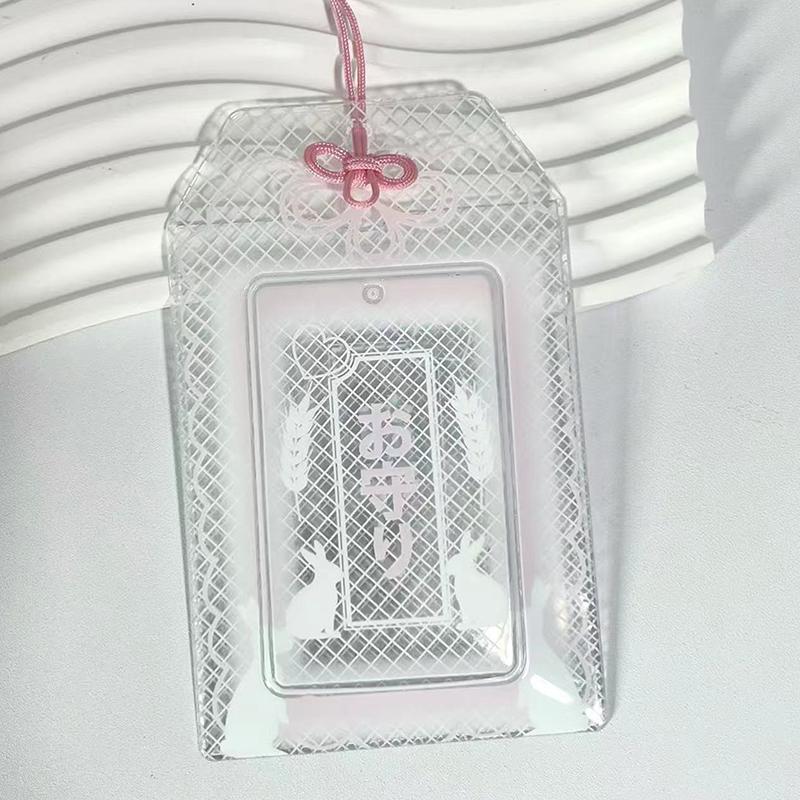 

ПВХ Тримач для карток Рожева Сакура Фоторамка Зелена Конюшина Сліви для фотокарток Кліп для карток Kpop-ідола Креативний подарунок рожевий