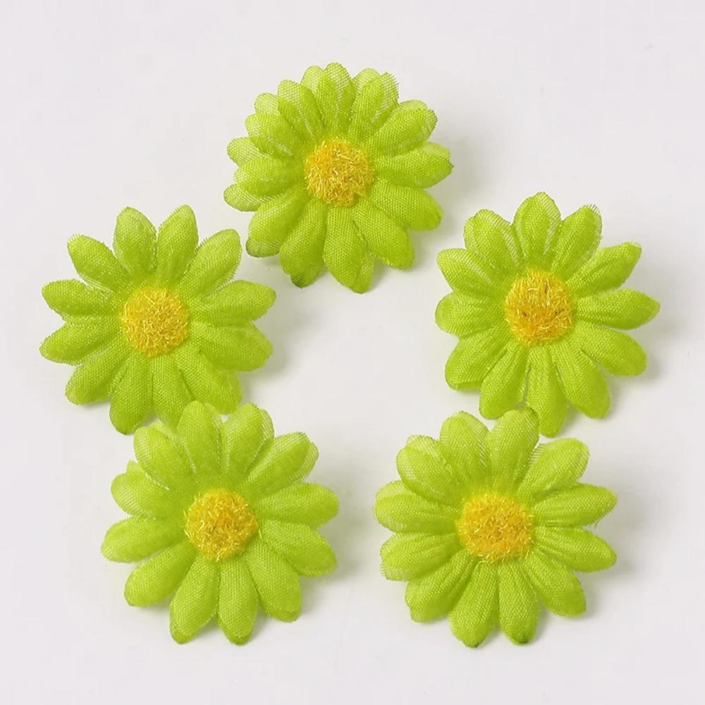 10/50/100PCS Mini Daisy Decorative Artificial Silk Flowers Party Wedding Decoration Home Decor Accessories  Without Stem
