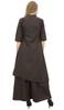 Phagun Asymmetrical Kurta Kurti Solid Beige Indian Clothing With Palazzo
