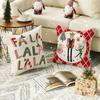 1 piece of Christmas nutcracker decoration pillowcase Christmas tree printed cushion suite room home decoration gift