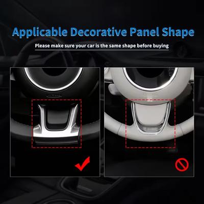 Kryt spodní části volantu z pravého karbonového vlákna pro Abarth 595 695 2017-2025 Dekorativní doplňky volantu auta