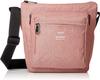Anello TRACK ATH1812Z Vertical Shoulder Bag, A5 Size, Water-Repellent, Multi-Storage, Nude Pink