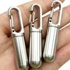 Compact Stainless Steel Waterproof Pill Box with Moisture-Proof Compartment