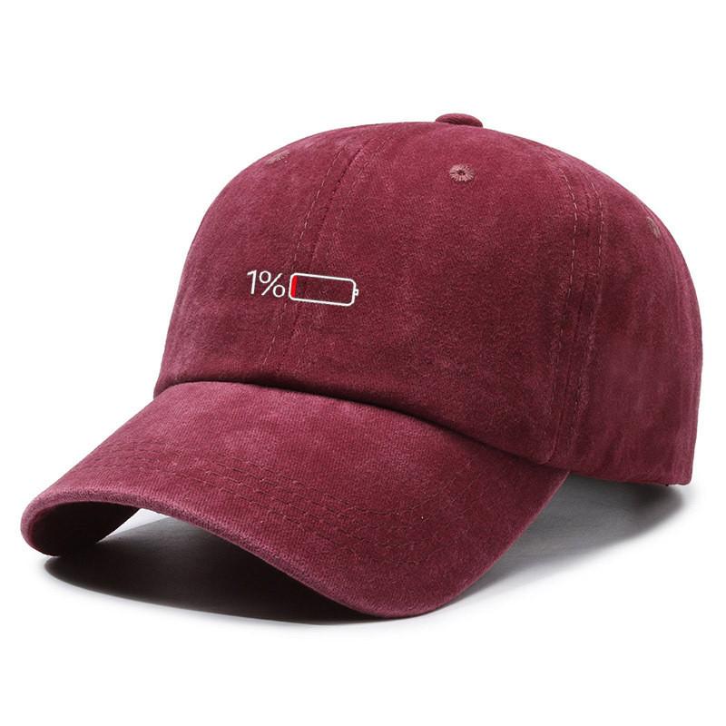 Vintage Wash Cotton Baseball Cap With Curved Brim For Casual Style And Sun Protection
