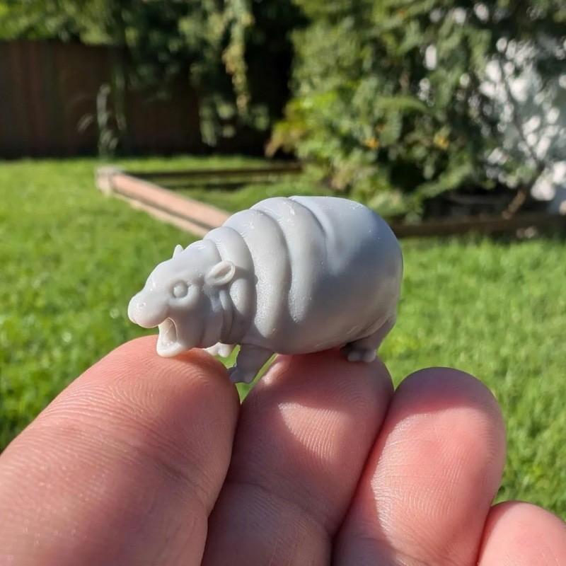 Moo Deng Decoration Toy Resin Handicraft Living Room Ornament Gifts Cartoon