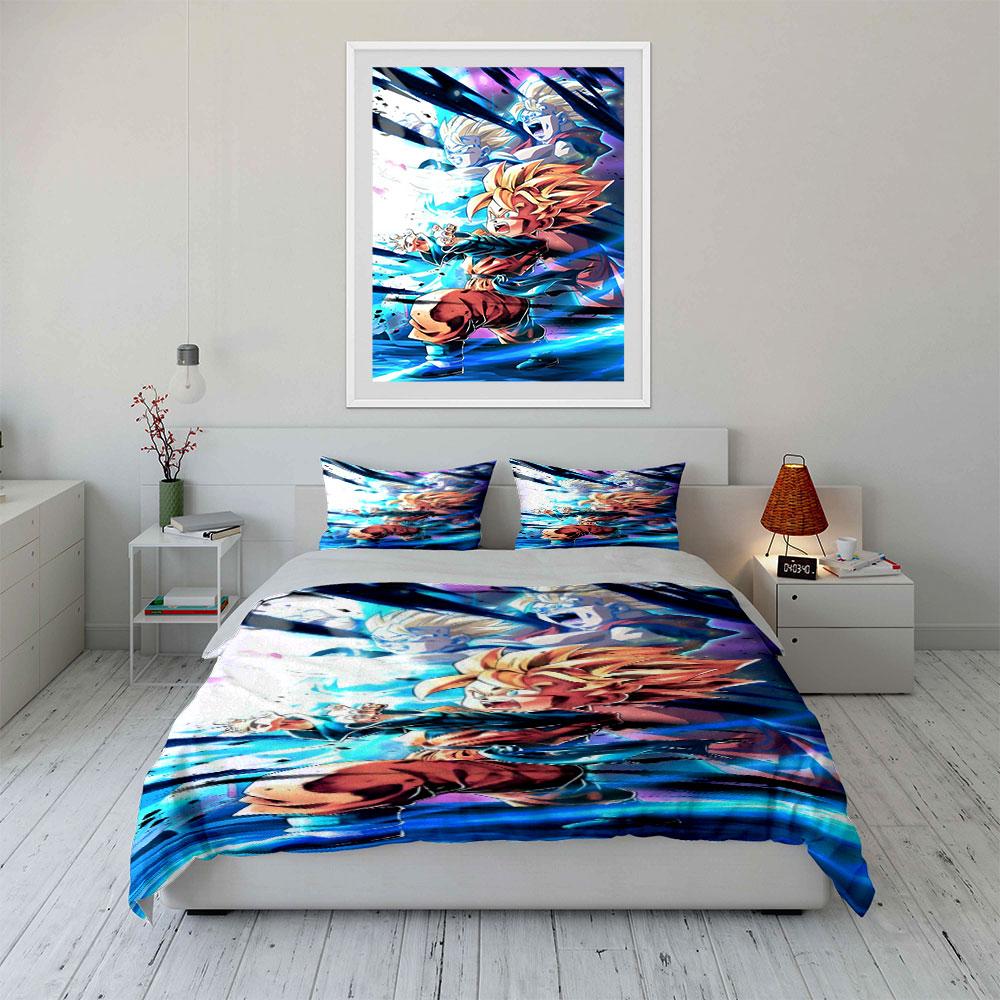 Colorful anime character design. Bedding sets Duvet cover sets Duvet covers Pillowcases(1 * Duvet Cover 2 * Pillowcases without duvet insert)