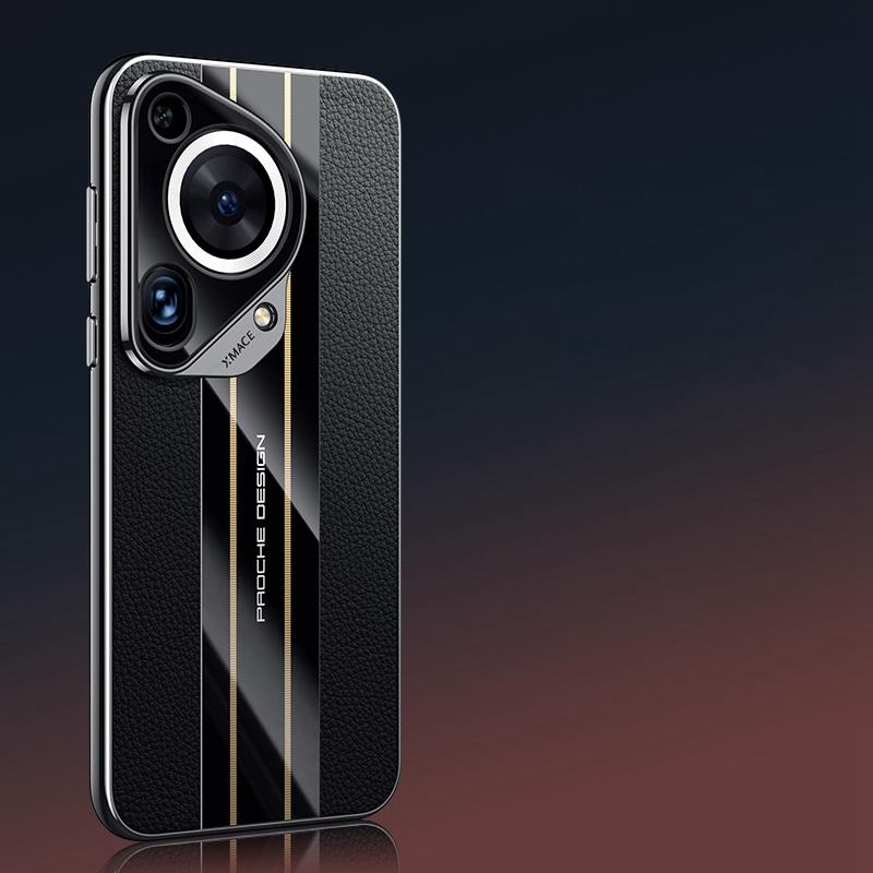 Розкішний натуральний шкіряний чохол для Huawei Pura 70 Ultra P70, захисний захисний чохол для камери ПК для Huawei Pura 70 Pro
