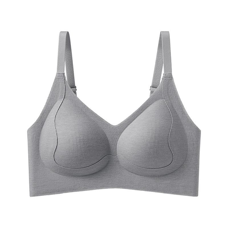 Women's Seamless Push-Up Bra, Soft Support, Anti-Sag, Non-Wired, Comfortable Uplift for Small Busts.