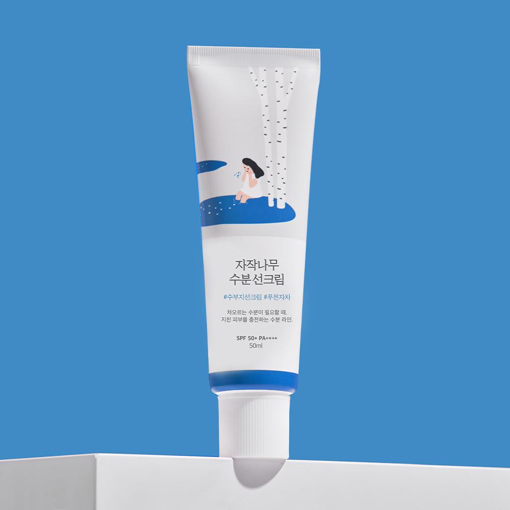 Round Lab Birch Moisturizing Sun Cream 50ml – Daily UV Protection with Skin-Calming Hydration, Korean