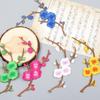 Hanbok(Korean Traditional Cloth) Embroidery Patch/Wappen. Flower: Plum Blossom 1 of 9 Colors Heat-sealed Patch