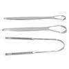 3PCS Portable Tongue Scraper Stainless Steel Tongue Cleaner Cleaning Brush Oral Care Tools