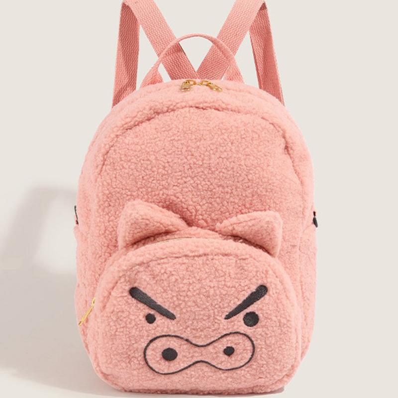 Crayon Same Shinchans Style Pig Backpack Cartoon Plush Childrens Backpack