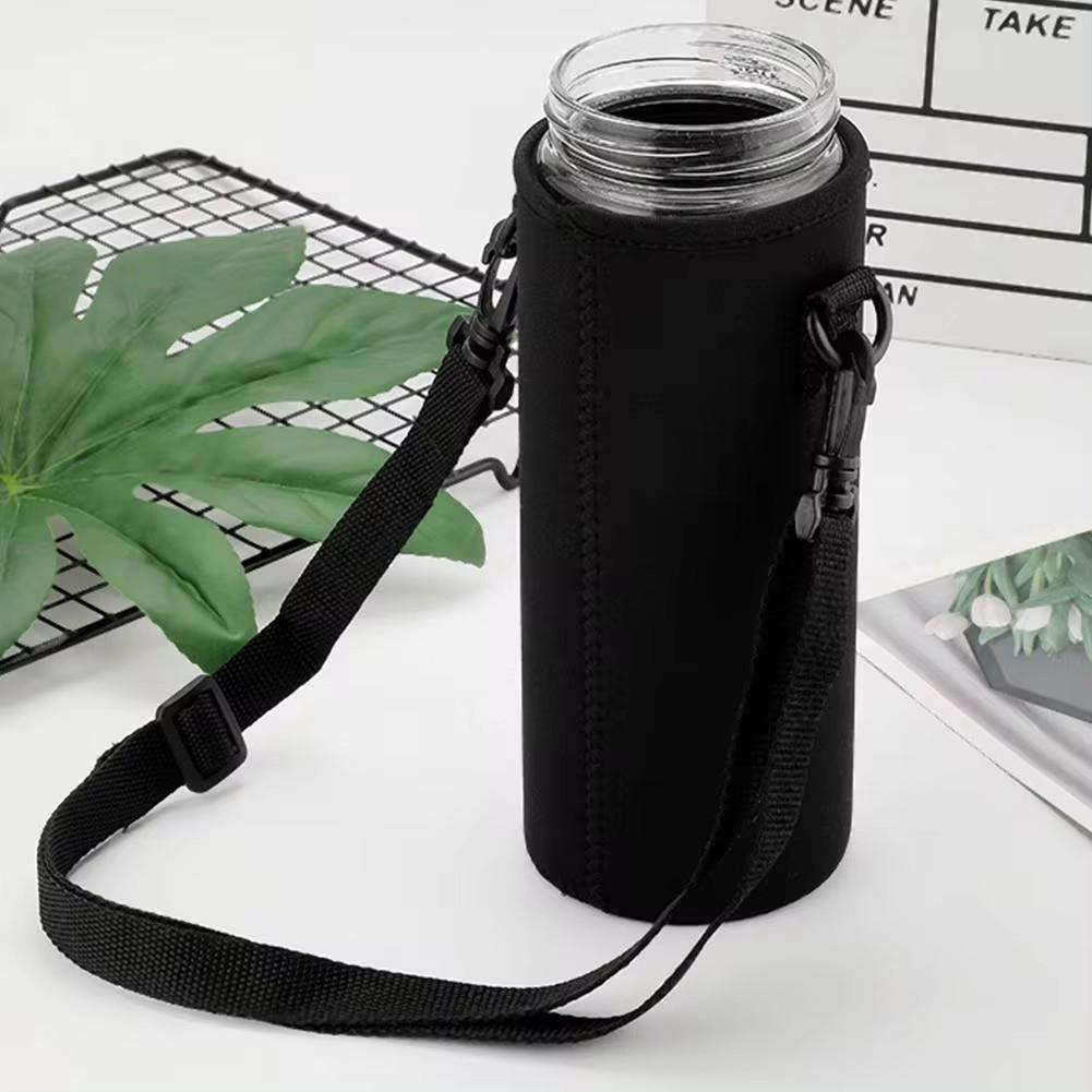 1pc 420-1500ML Sports Water Bottle Case Insulated Bag Neoprene Pouch Holder Sleeve Cover Carrier for Mug Bottle Cup with Strap