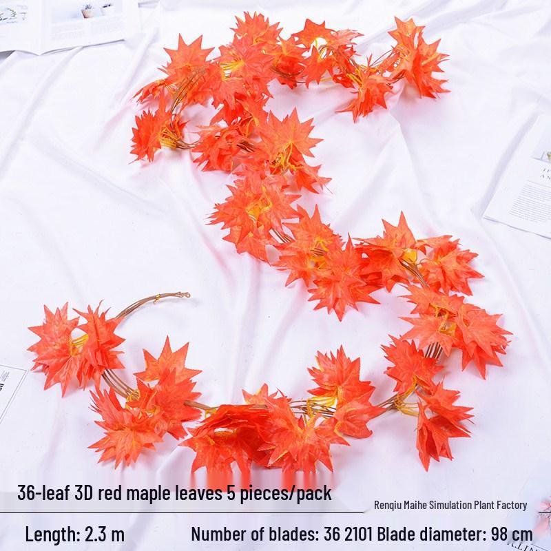 Artificial Grape Leaf Decoration: Green Creeper Vine for Ceiling Plants, Flowers - Wholesale Options Available.