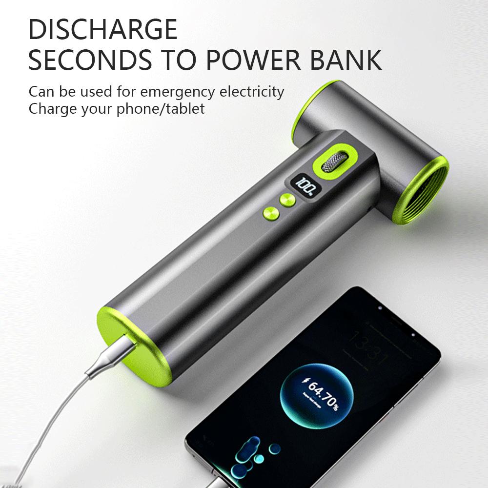 200000 RPM Turbo Blower Fan 4-in-1 Multi-Function Tool for Blowing Vacuuming Inflating Dusting Presale