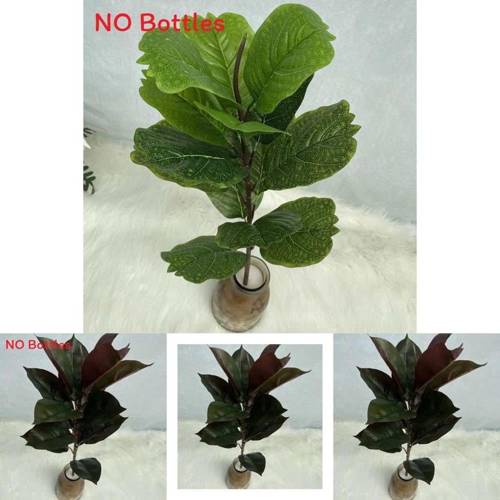 Realistic Artificial Plant Single Stem 15 Leaf Foliage Home Wedding Office Decor