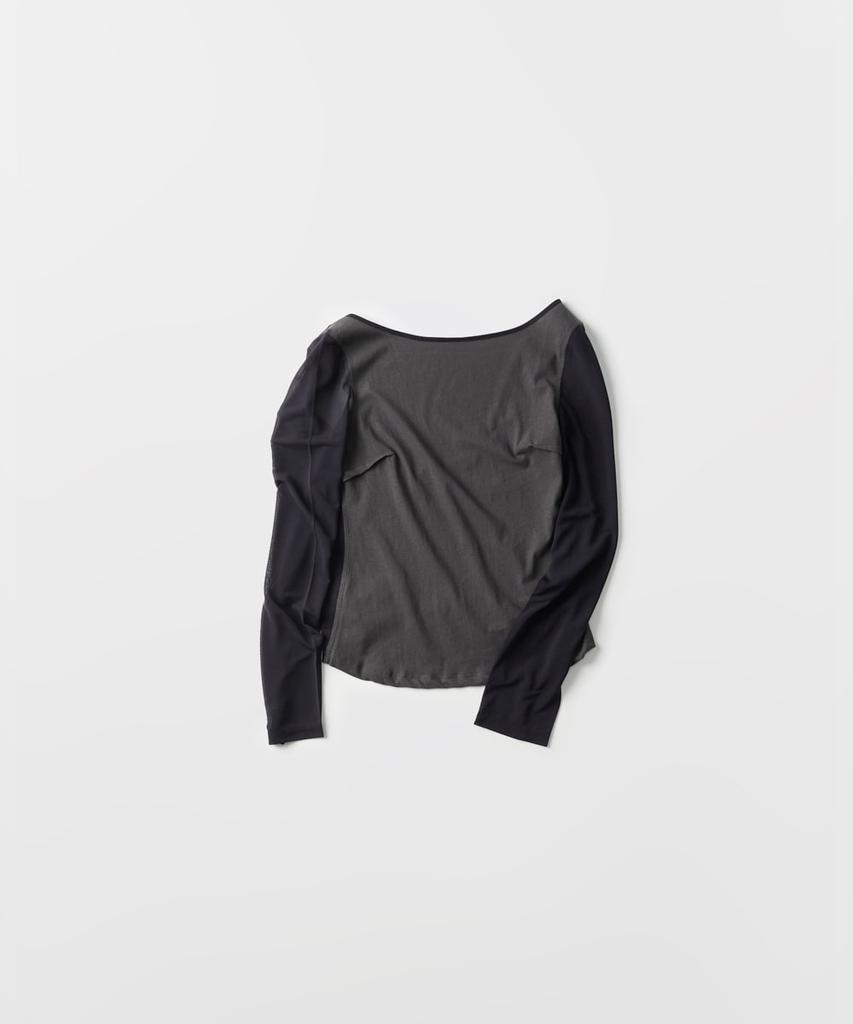 Beleuso Sheer Layered Sleeve Top