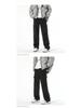 LKTM Men's Loose Wide-Leg Multi-Pocket Japanese Style Jeans - Trendy Straight Pleated Overalls