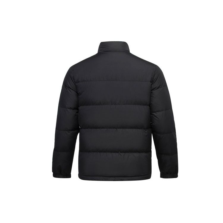 Li Ning Kurze Stehkragen Daunenjacke Winter Herrenjacken Schwarz AYMQ589-1