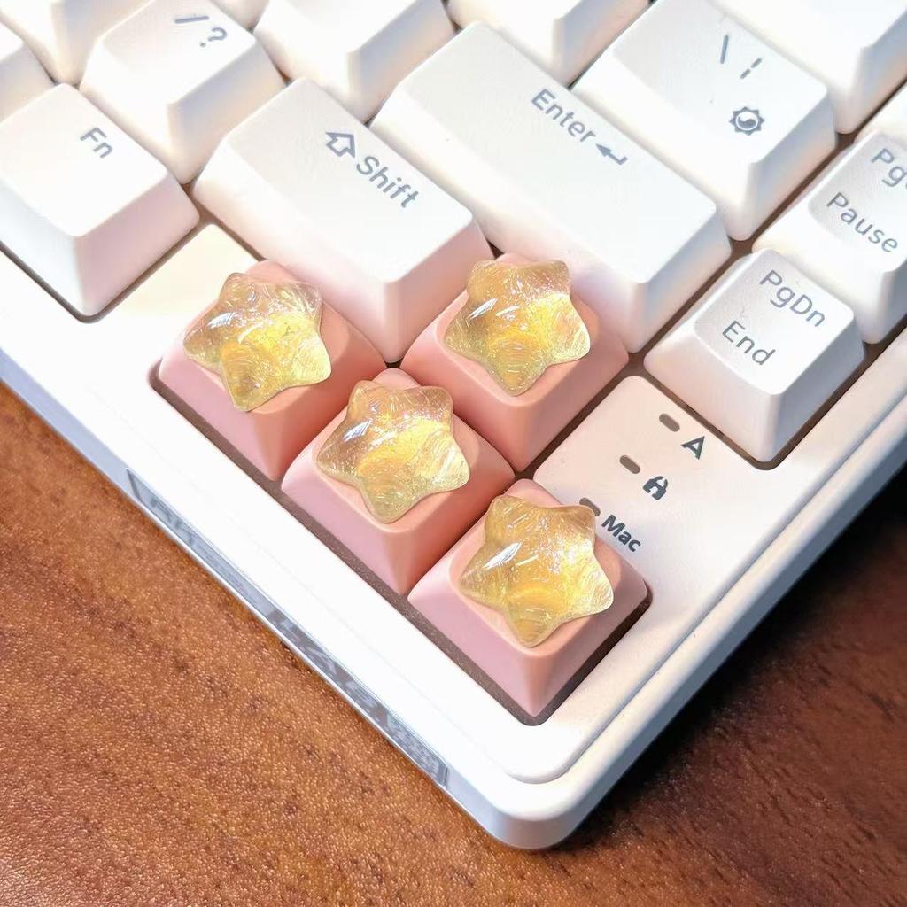 Mechanical Keyboard with Four-Switch Cross Light-Through Keycaps and Directional Magnetic Switch for Nail Art