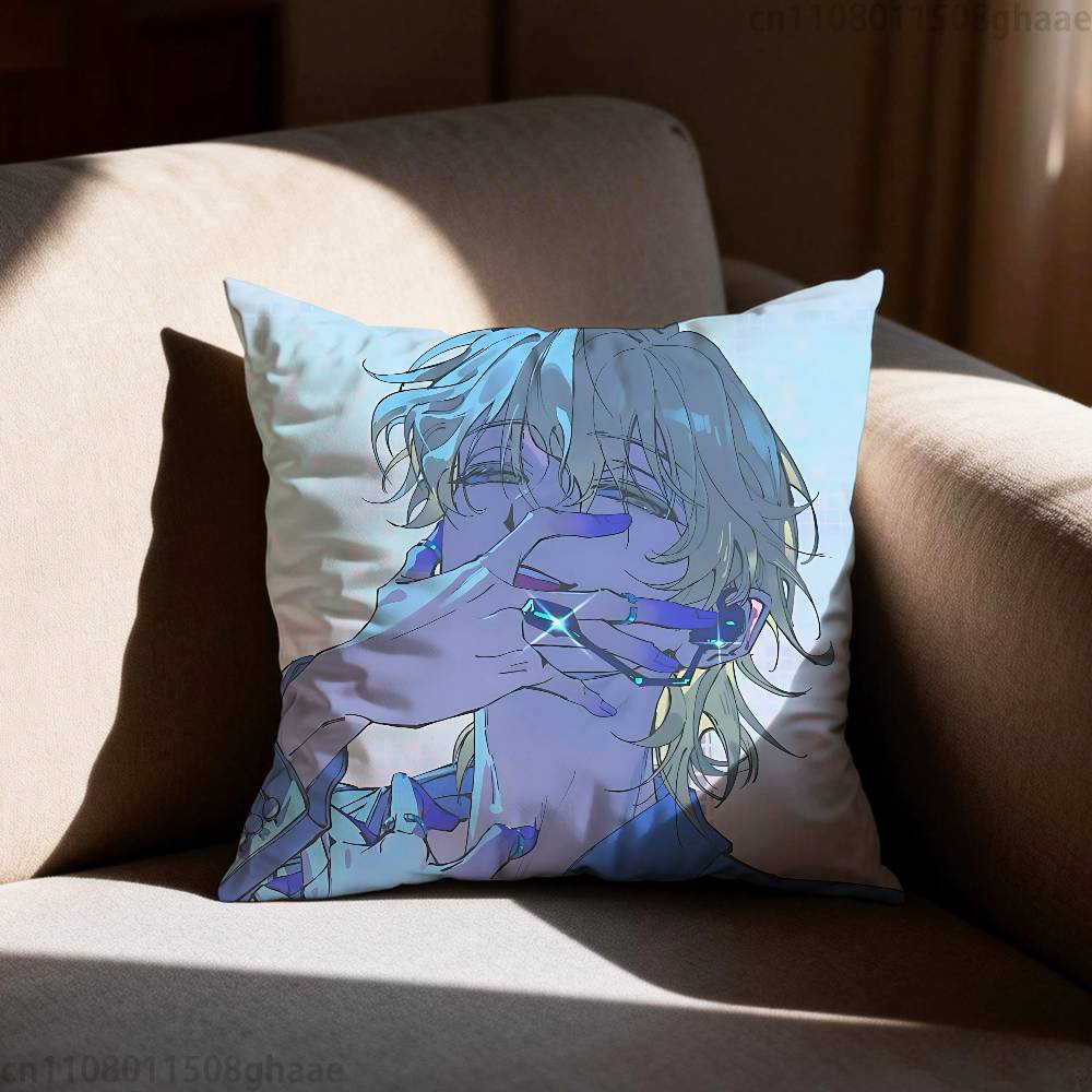 AAlien Stage Luka Pillow Case Square DoubleSided Printing Short Plush Sofa Cushion Cover Bedroom Bedside Pillow