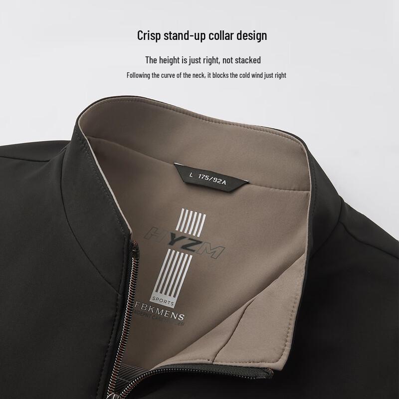 Shanshan Men's Stand-Collar Business Casual Jacket