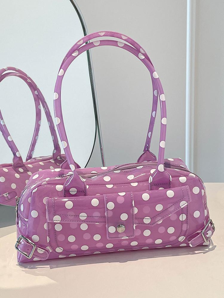 Modern City Pvc Shoulder Bag With Zipper Closure For Daily Use