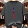 New Men‘s Round Neck Running T-shirt Spring/Summer Thin Top Handsome Print Quick Dry Short Sleeve Breathable Fitness Sports