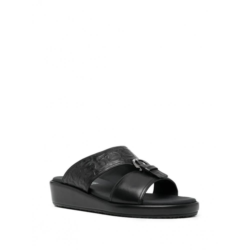 Salvatore Ferragamo Ferragamo Murray Men S SandalS Black Black