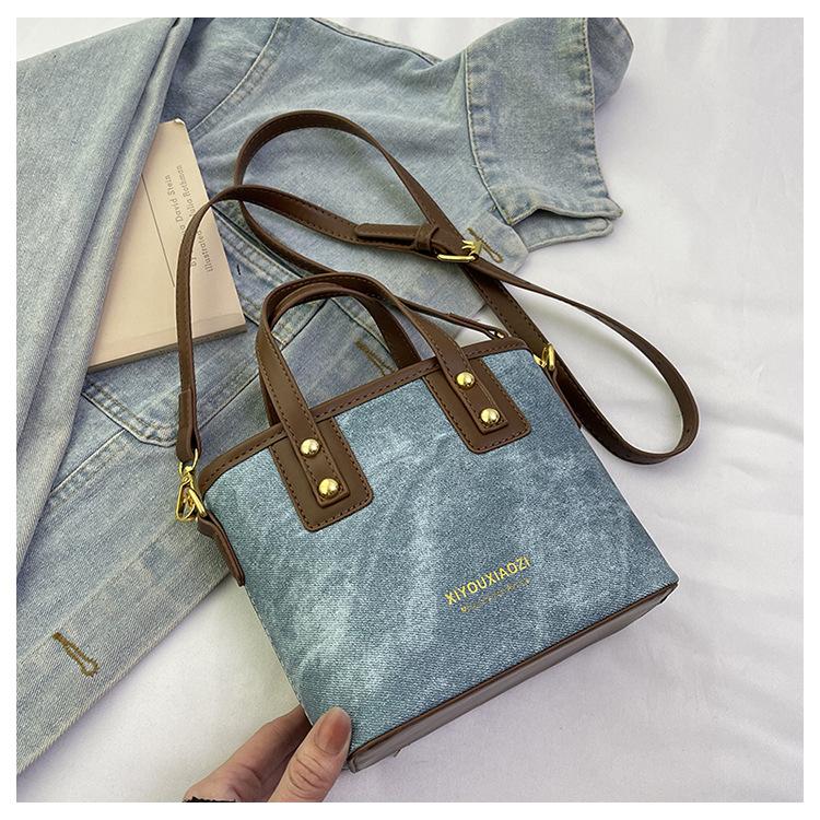 Nischen-Retro-Tasche Damen neue Frühling und Sommer vielseitige Umhängetasche exquisite tragbare Bucket Bag