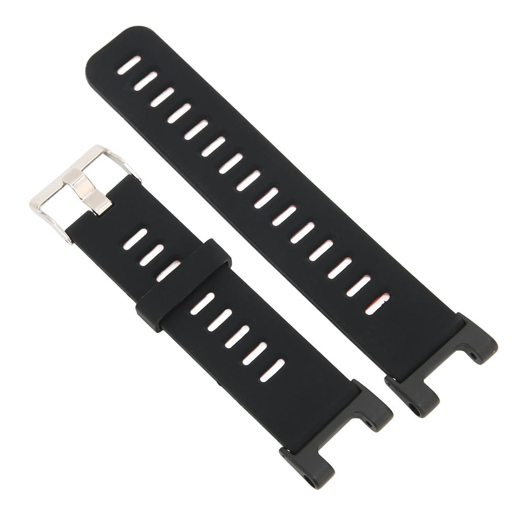 Silikon Weiches Armband Gürtel Sportuhr Armband Riemen für für Pro Uhr(Schwarz Dunkelgrau )