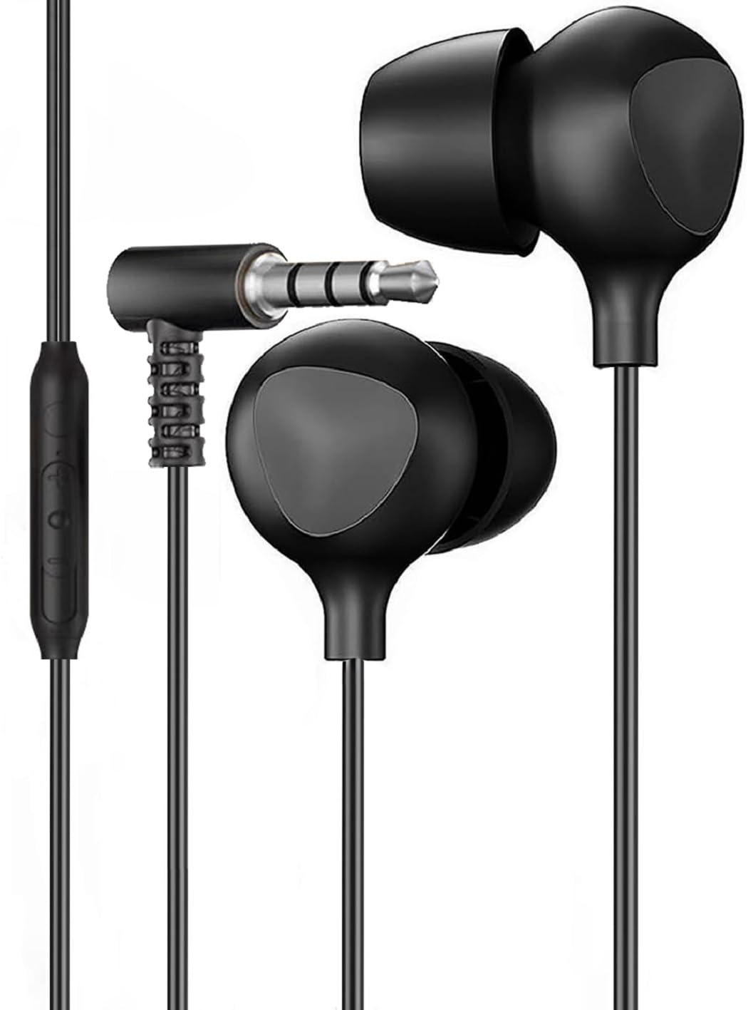 

Wired Sleep Earphones New ASMR Earphones Noise Cancelling Earphones with Remote Control Comfortable for Soft Noise Good Sound Remote Ideal for