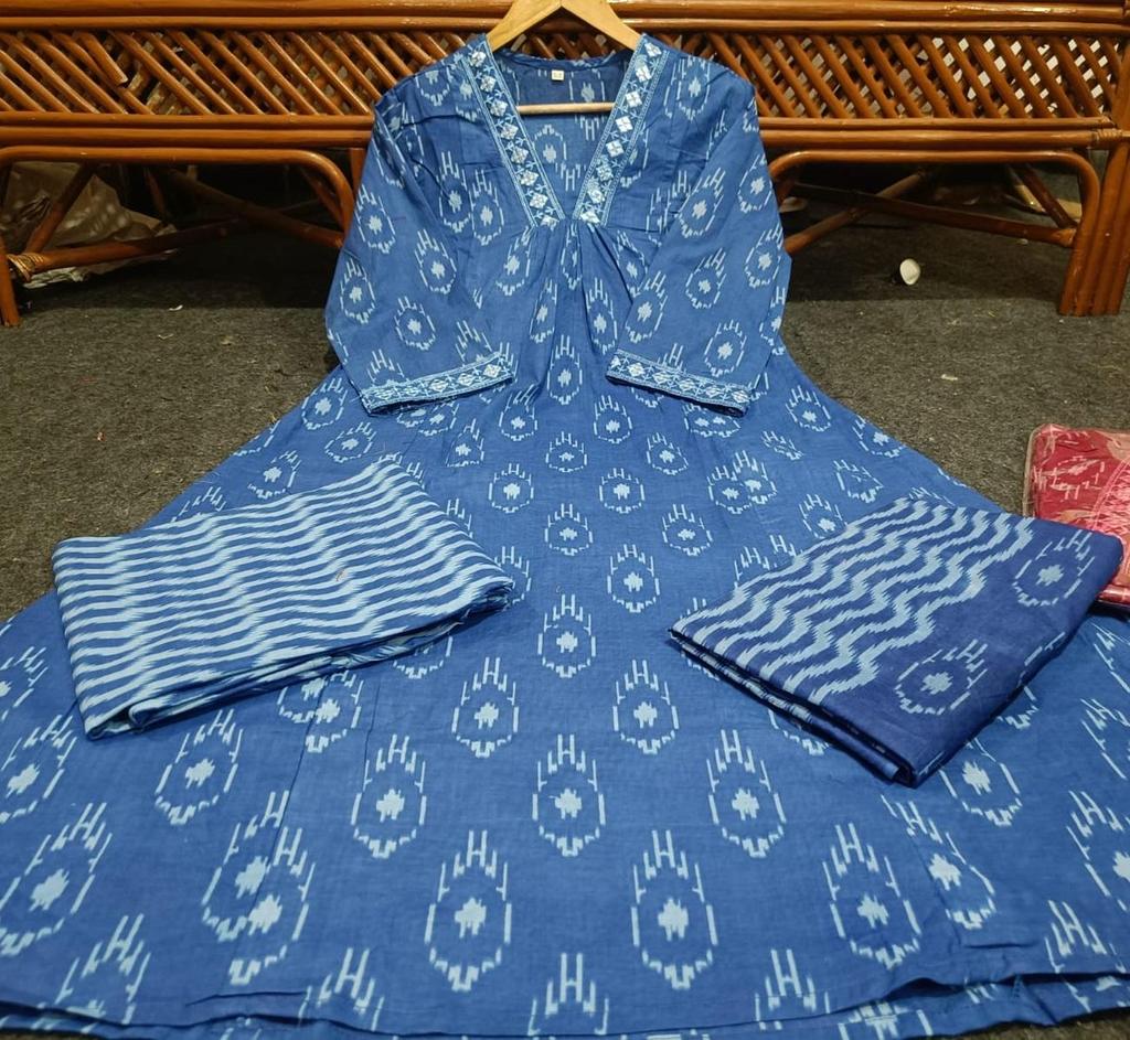 Indyjski projektant kobiet Kurta Spodnie Dupatta Zestaw Bollywood Top Tunika Salwar Suit Kurti Sukienka