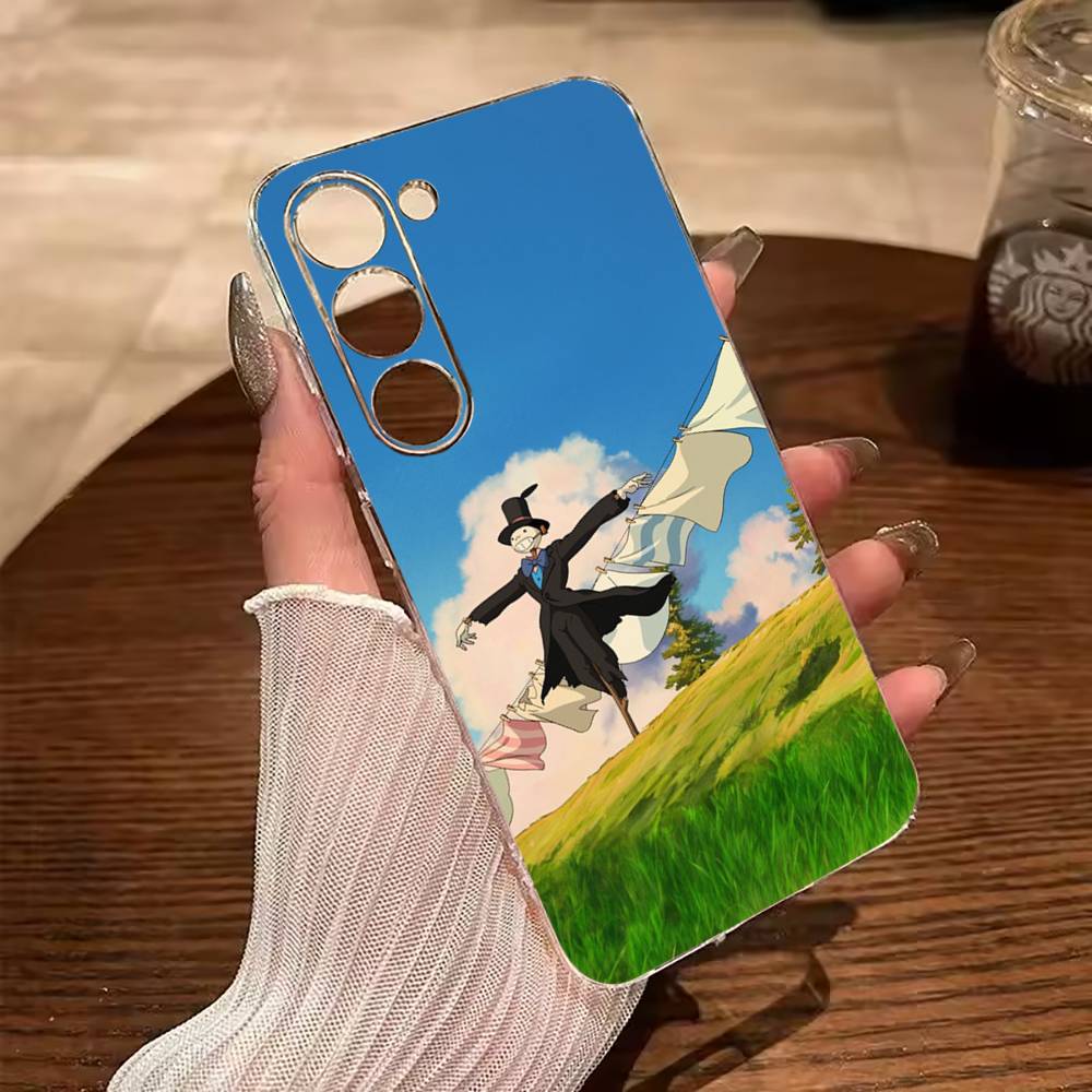 H-M-C-Howl's -Moving- Castle Clear Phone Case for Samsung Galaxy A71, A70, A52, A51, A40, A30