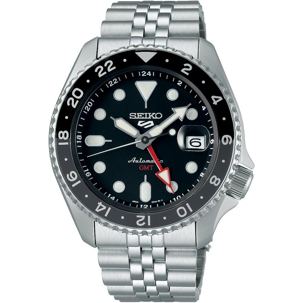 Seiko Men's Silver 5 Sports Ssk001k1 Re-Interpretation Skx Gmt Automatic Watch
