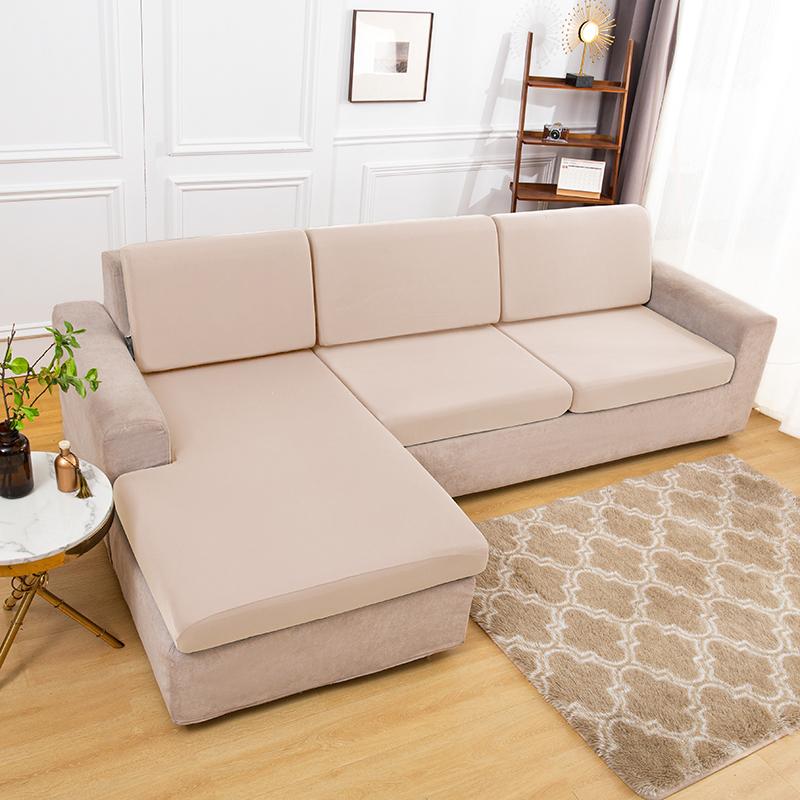 Elastischer, schlichter Sofa-Kissenbezug, leichter, atmungsaktiver Stoff, Sofabezüge für Wohnzimmer, waschbarer Möbel-Couch-Schutz