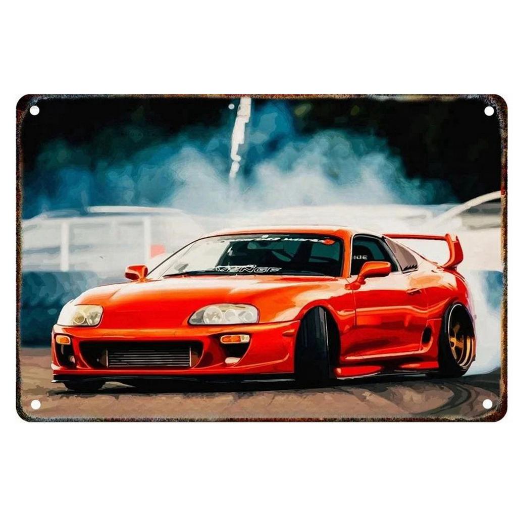 Vintage Metal Tin Signs Classic Car Wall Posters Plate Wall Decor for Home Garden Bars Man Cave Cafe Clubs Retro Posters Plaque