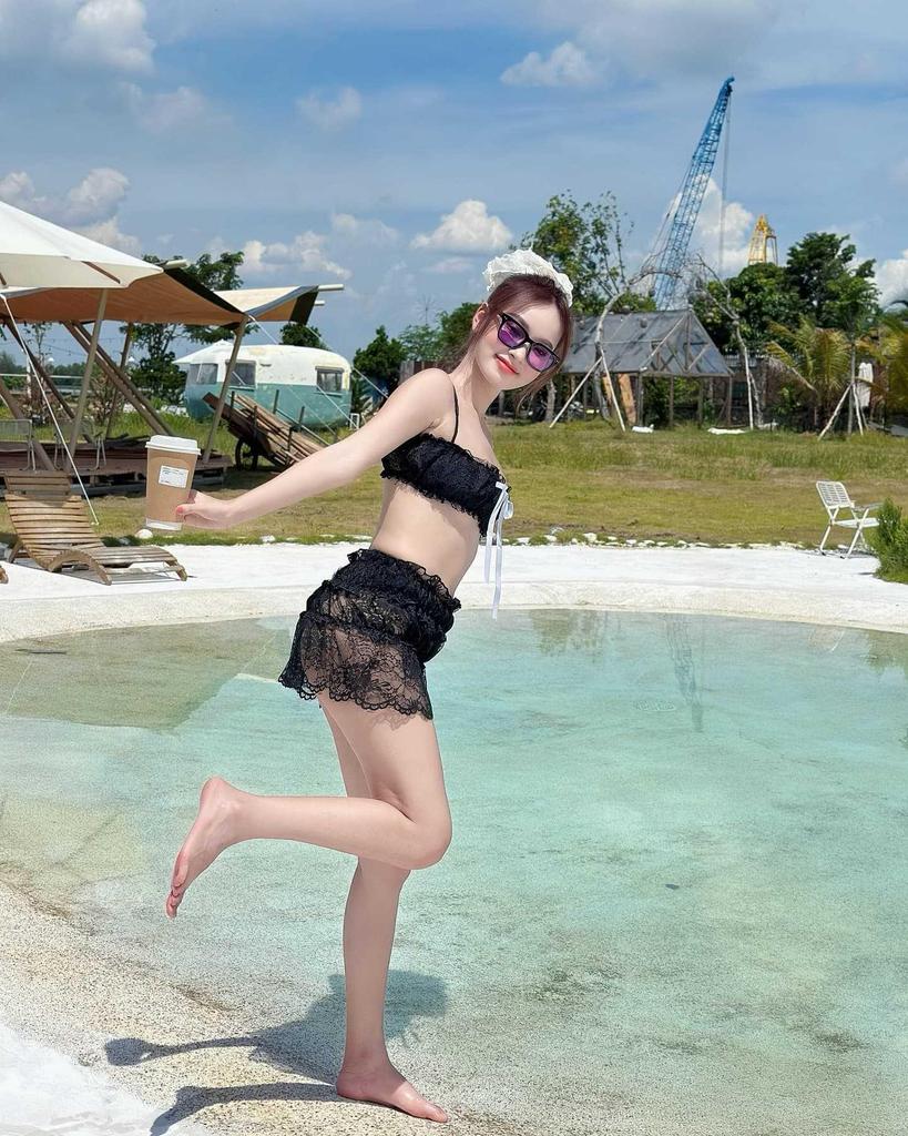 Lace Sexy Split Bikini Swimsuit - 2025 Korean Style for Vacation & Beach