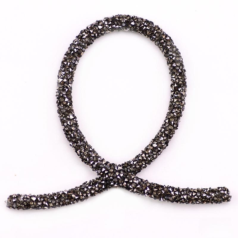 270cm Glitter Rhinestones Sequins Trimmings Soft Tube Cord Rope Strings DIY Garment Shoes Headwear Decoration Accessories