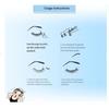 1PACK/6 Rows of Glue-free Thick Comic Eyelashes, Photogenic Segmented Sunflower Loli False Eyelashes