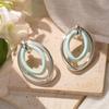 Small fresh and fashionable Ou Ruofeng cure retro love geometric earrings niche temperament ins simple earrings earrings