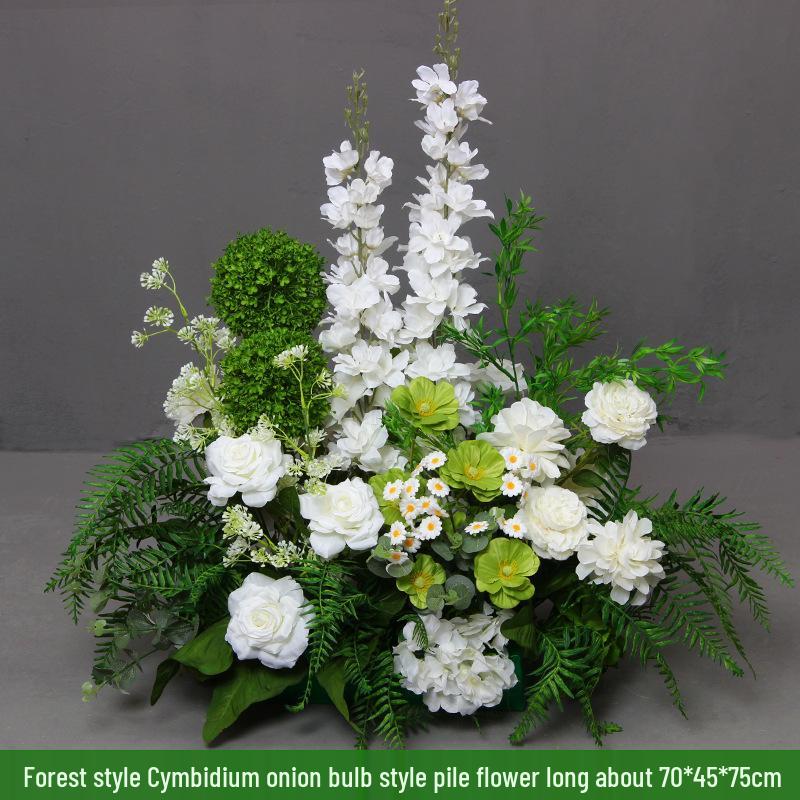 Mori Style Artificial Wedding Floral Aisle Decoration